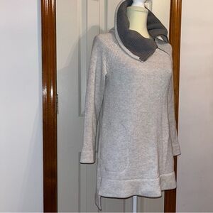 Soft Surroundings Wool Cotton Knit Blend Tunic Sweater